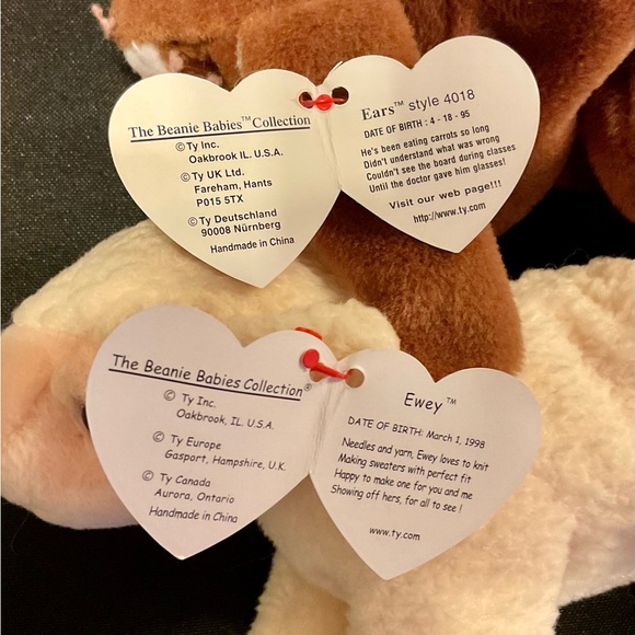 Ty Easter 🐣 collection beanies set of chick lamb bunny rabbits - Picture 3 of 4